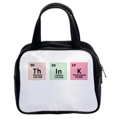 Think - Chemistry Classic Handbags (2 Sides) by Valentinaart