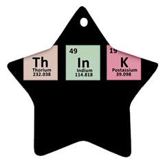 Think - Chemistry Ornament (star)