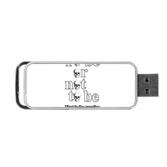 To Be Or Not To Be Portable Usb Flash (two Sides) by Valentinaart
