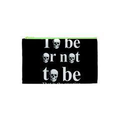 To Be Or Not To Be Cosmetic Bag (xs) by Valentinaart