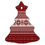 Pattern Christmas Tree Ornament (Two Sides) Front