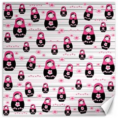 Matryoshka Doll Pattern Canvas 16  X 16  