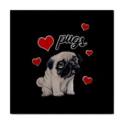 Love pugs Tile Coasters