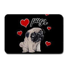 Love pugs Plate Mats