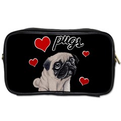 Love pugs Toiletries Bags 2-Side