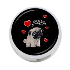 Love pugs 4-Port USB Hub (Two Sides) 