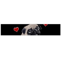 Love pugs Flano Scarf (Large)