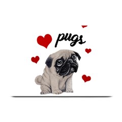 Love Pugs Plate Mats by Valentinaart