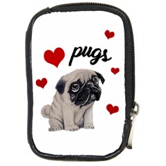 Love Pugs Compact Camera Cases by Valentinaart