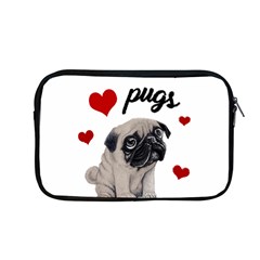 Love Pugs Apple Macbook Pro 13  Zipper Case by Valentinaart