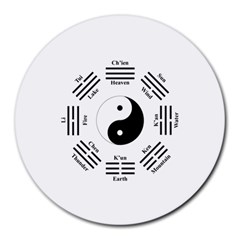 I Ching  Round Mousepads by Valentinaart