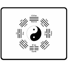 I Ching  Double Sided Fleece Blanket (medium)  by Valentinaart