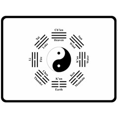 I Ching  Double Sided Fleece Blanket (large)  by Valentinaart