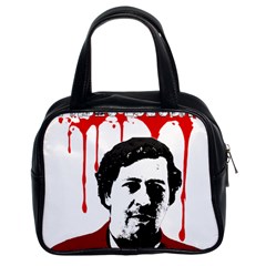 Pablo Escobar  Classic Handbags (2 Sides) by Valentinaart