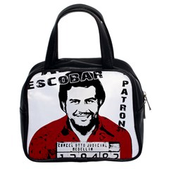 Pablo Escobar  Classic Handbags (2 Sides) by Valentinaart