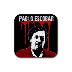 Pablo Escobar  Rubber Coaster (square)  by Valentinaart