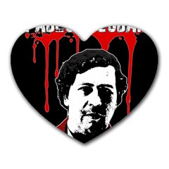 Pablo Escobar  Heart Mousepads by Valentinaart