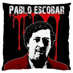 Pablo Escobar  Large Flano Cushion Case (one Side)