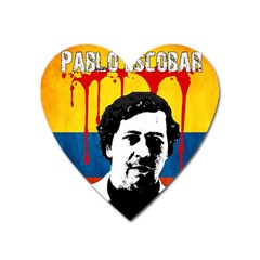 Pablo Escobar Heart Magnet