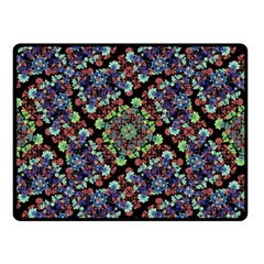 Colorful Floral Collage Pattern Double Sided Fleece Blanket (small)  by dflcprints