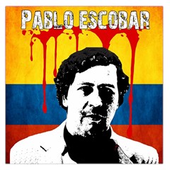 Pablo Escobar Large Satin Scarf (square) by Valentinaart