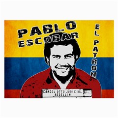 Pablo Escobar Large Glasses Cloth by Valentinaart