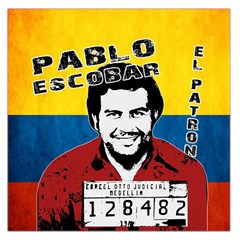 Pablo Escobar Large Satin Scarf (square) by Valentinaart