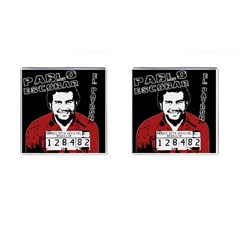 Pablo Escobar Cufflinks (square) by Valentinaart