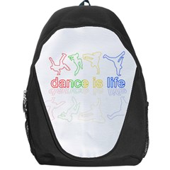 Dance Is Life Backpack Bag by Valentinaart