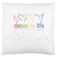 Dance Is Life Standard Flano Cushion Case (one Side) by Valentinaart