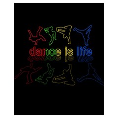 Dance Is Life Drawstring Bag (small) by Valentinaart