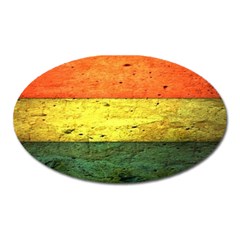 Five Wall Colour Oval Magnet