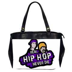 Real Hip Hop Never Die Office Handbags (2 Sides)  by Valentinaart