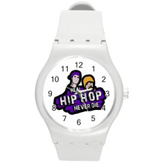 Real Hip Hop Never Die Round Plastic Sport Watch (m) by Valentinaart