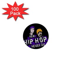 Real Hip Hop Never Die 1  Mini Buttons (100 Pack)  by Valentinaart
