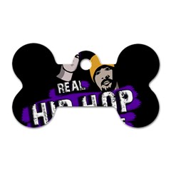 Real Hip Hop Never Die Dog Tag Bone (one Side) by Valentinaart