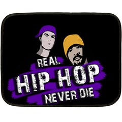 Real Hip Hop Never Die Fleece Blanket (mini) by Valentinaart