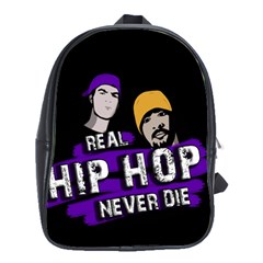 Real Hip Hop Never Die School Bags(large)  by Valentinaart
