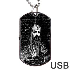 Attila The Hun Dog Tag Usb Flash (two Sides) by Valentinaart