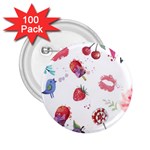 Hand Painted Summer Background  2.25  Buttons (100 pack)  Front