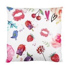 Hand Painted Summer Background  Standard Cushion Case (two Sides) by TastefulDesigns