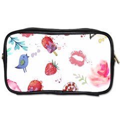 Hand Painted Summer Background  Toiletries Bags