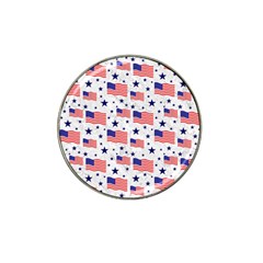 Flag Of The Usa Pattern Hat Clip Ball Marker