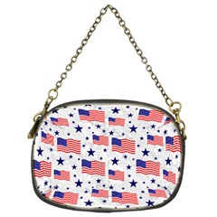 Flag Of The Usa Pattern Chain Purses (Two Sides) 