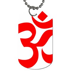 Hindu Om Symbol Dog Tag (two Sides) by abbeyz71