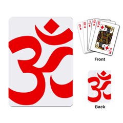 Hindu Om Symbol Playing Card by abbeyz71