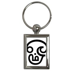 Hindu Om Symbol In Tamil  Key Chains (rectangle) 