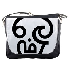 Hindu Om Symbol In Tamil  Messenger Bags by abbeyz71