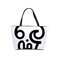 Hindu Om Symbol In Tamil Shoulder Handbags by abbeyz71