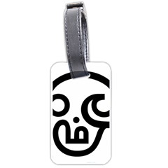 Hindu Om Symbol In Tamil Luggage Tags (one Side)  by abbeyz71